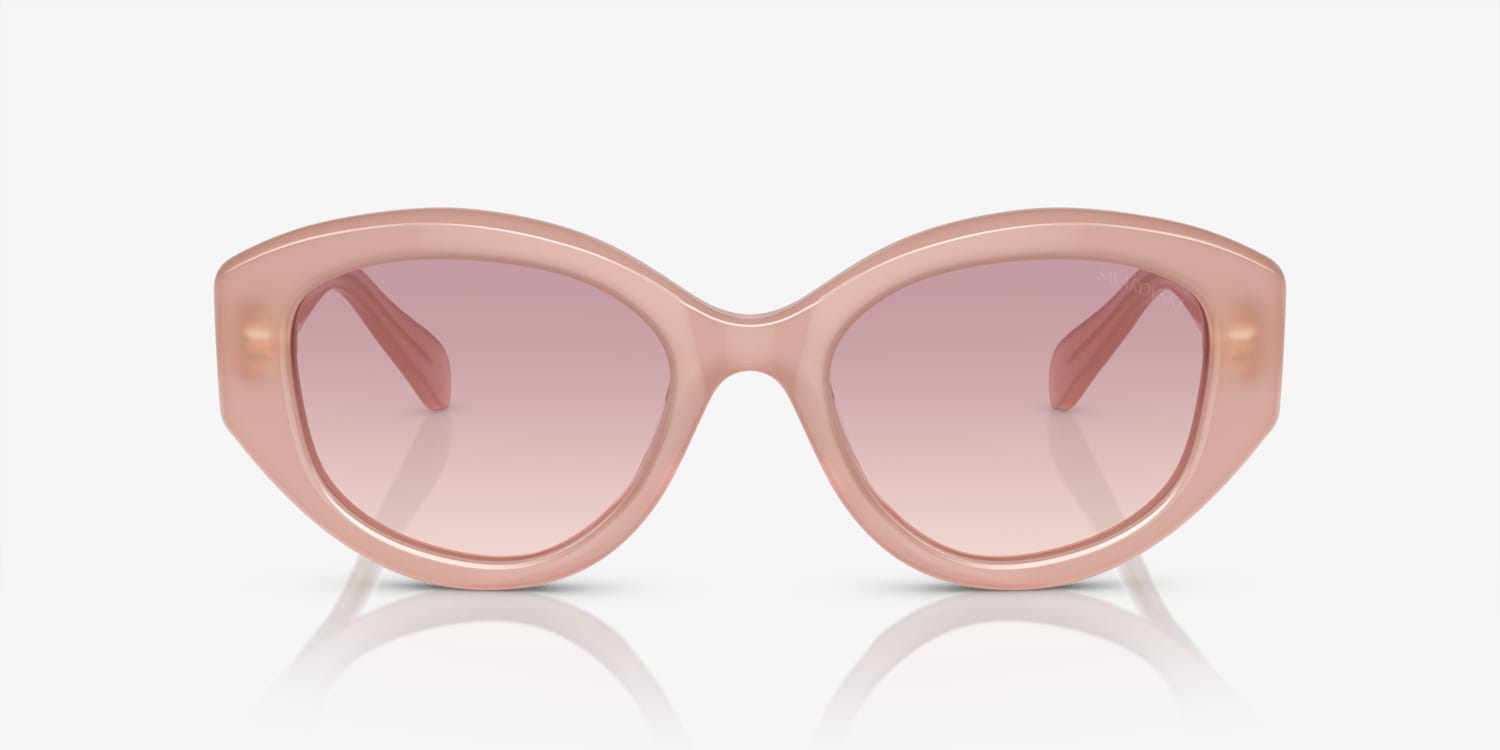 NWT Swarovski *Lt Blue Opal* Sunglasses, Gradient SK6005 W/Case Swarovski SK6005 102568 Sunglasses Women main image 3