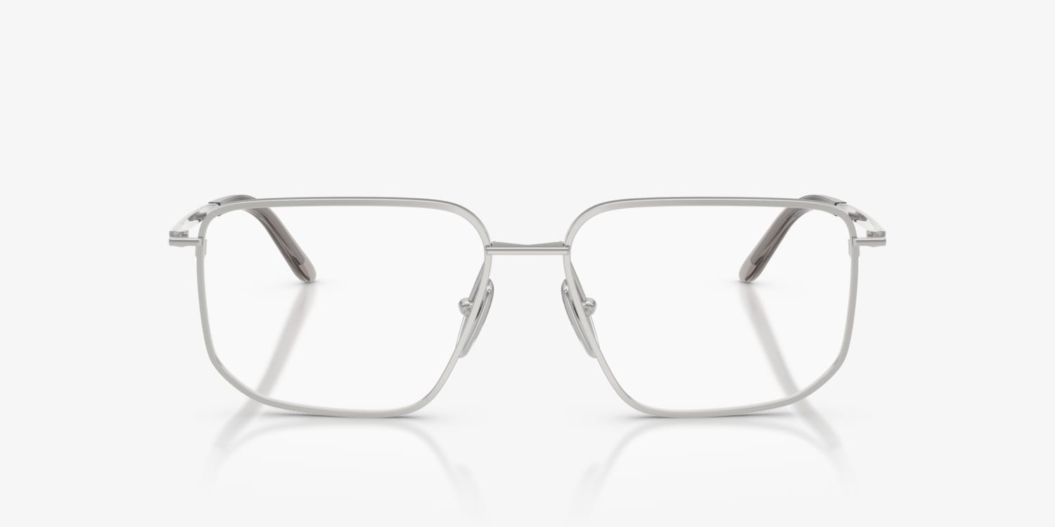 PRADA 53F シルバー スクエアメガネ Prada PR C52V Eyeglasses | LensCrafters