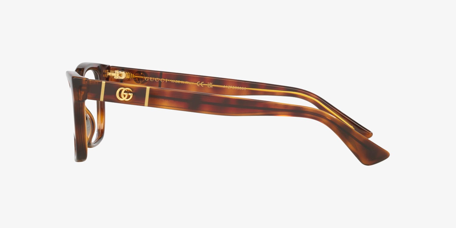 Gucci GG-9046J Vintage Eyeglass Frames Gucci Square-Frame Recycled Acetate Optical Frames at Amazon  main image 2