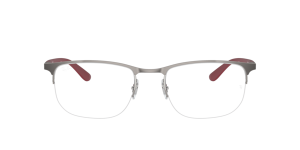 Ray-Ban RX6513 3135 Men's Glasses Gunmetal Size 55 - Blue Light Block Available