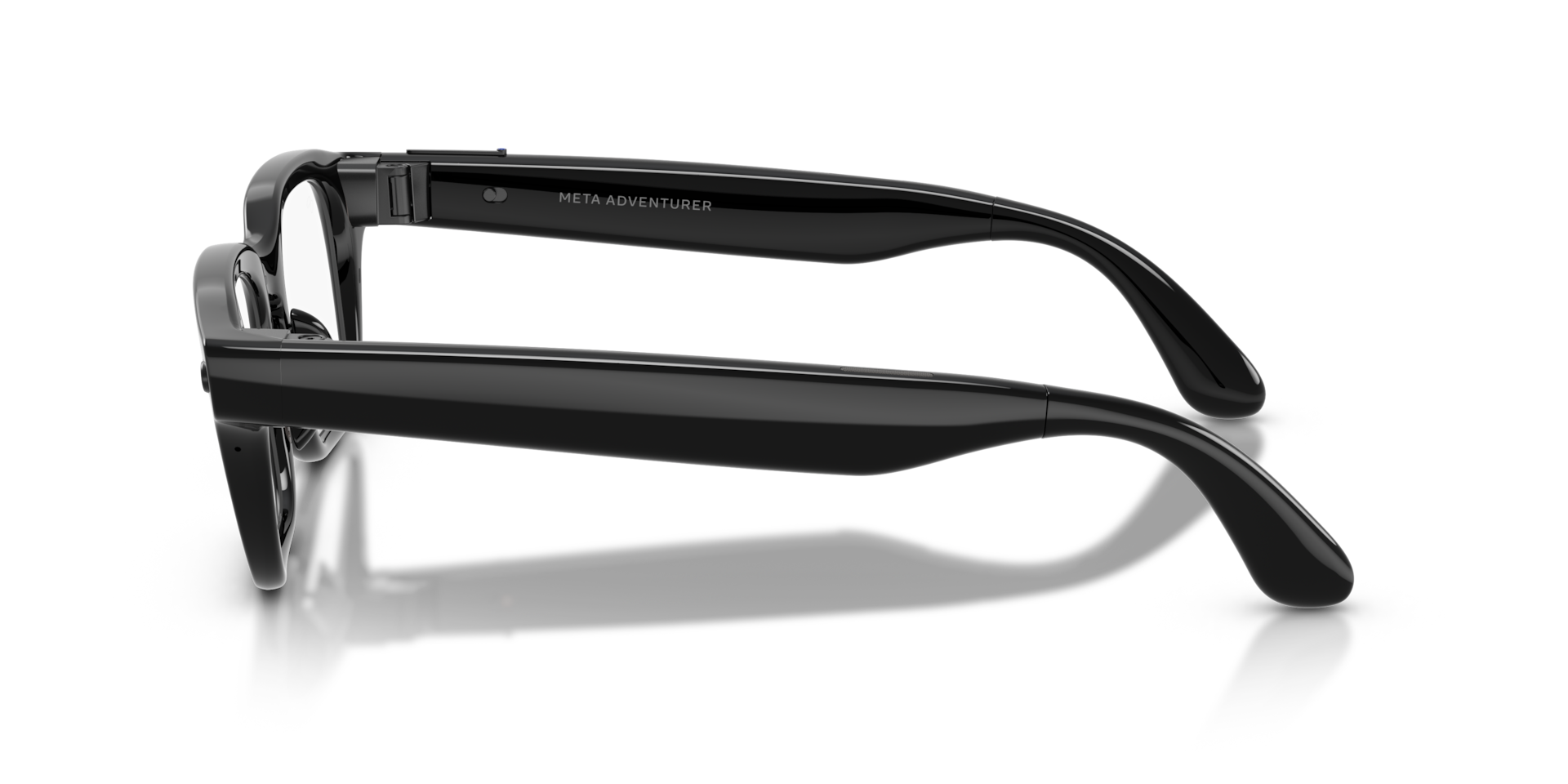Meta Glasses Unisex Eyeglasses Black Clear Size: 49