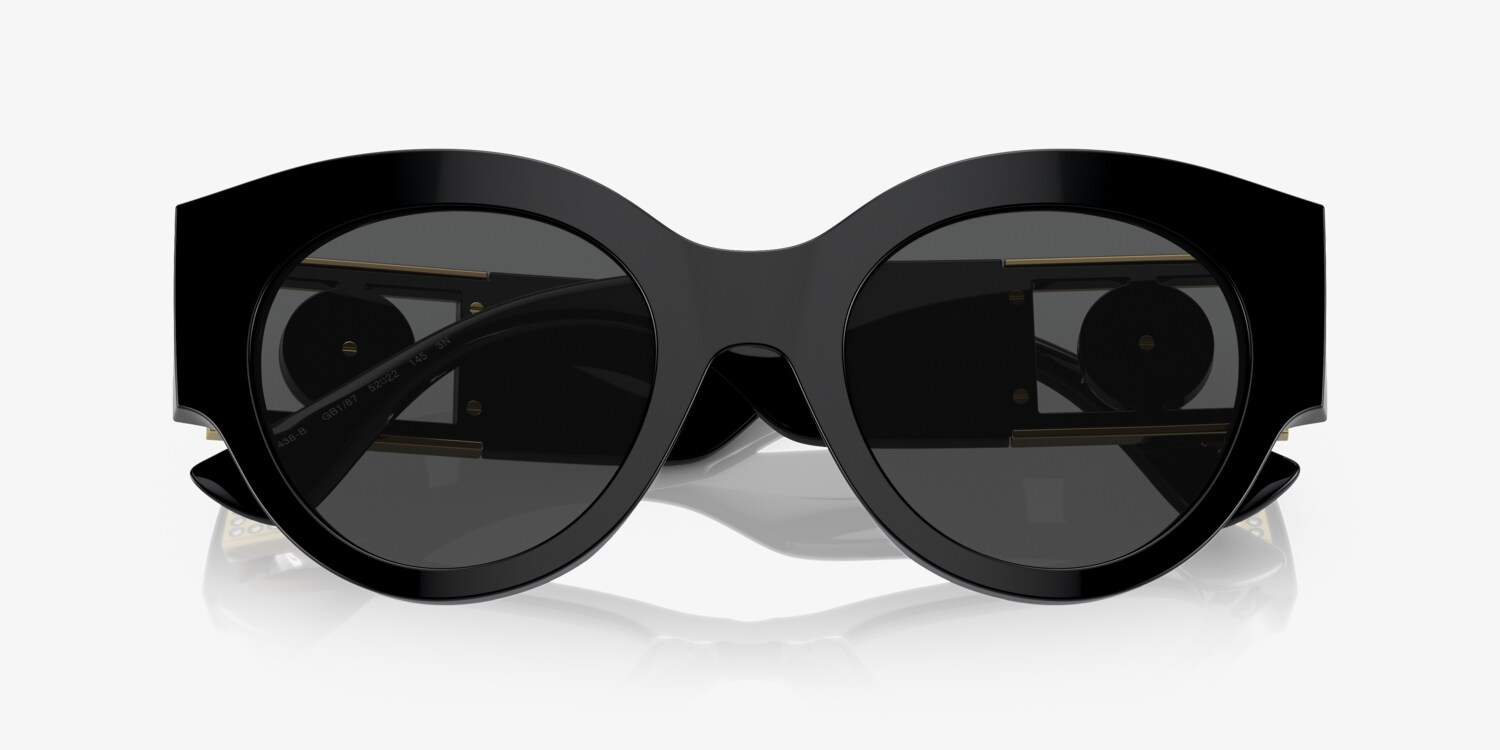 NIB Versace Round Black Sunglasses Versace Black Round Sunglasses for Men for sale | eBay main image 2