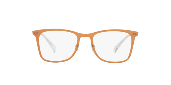 Ray-Ban Rb7086 Optics Eyeglasses Silver Frame Clear Lenses Polarized 49-18