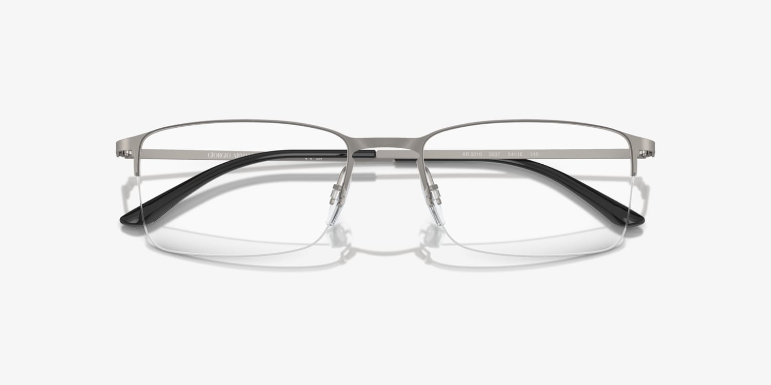 GIORGIO ARMANI AR5010 3037(54-18 140) Matte Gunmetal Eyeglasses Frames Only‼️ Eyeglasses Giorgio Armani AR 5010 (3037) AR5010 Man | Free  main image 3