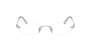 ミュウミュウ リムレス サングラス MU 53WV 眼鏡用フレーム ロゴ付 Miu Miu MU 53WV Eyeglasses | LensCrafters