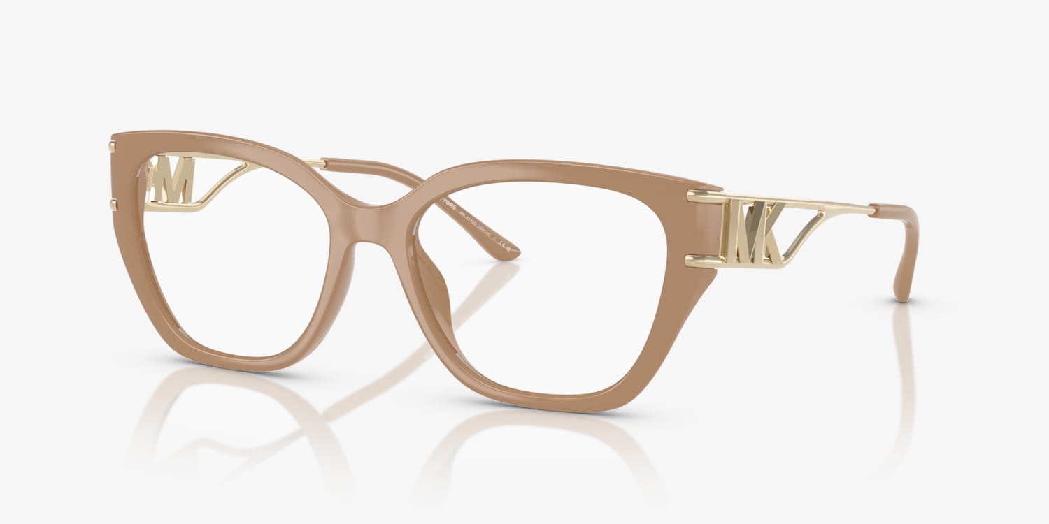 Michael Kors Eyeglasses Frames ONLY MK342M 401 53-17-140 Full Rim square Amazon.com: Michael Kors MK4104U Perth Universal Fit  main image 2