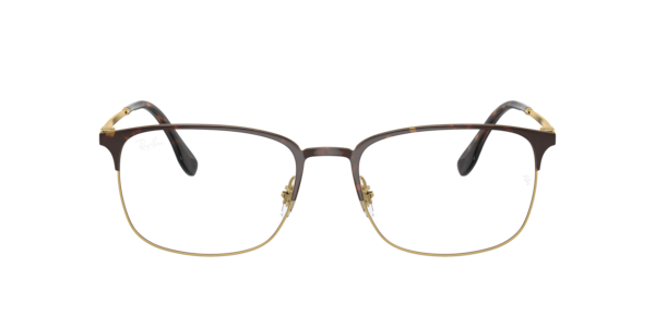 Ray-Ban Rb6494 Optics Eyeglasses Gold Frame Clear Lenses Polarized 56-18