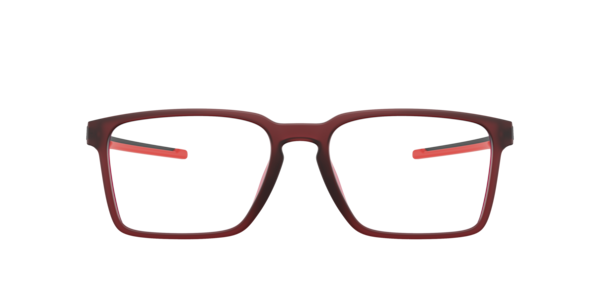 Scuderia Ferrari Men's Rectangle Eyeglasses, FZ8005U - Transparent Red Matte