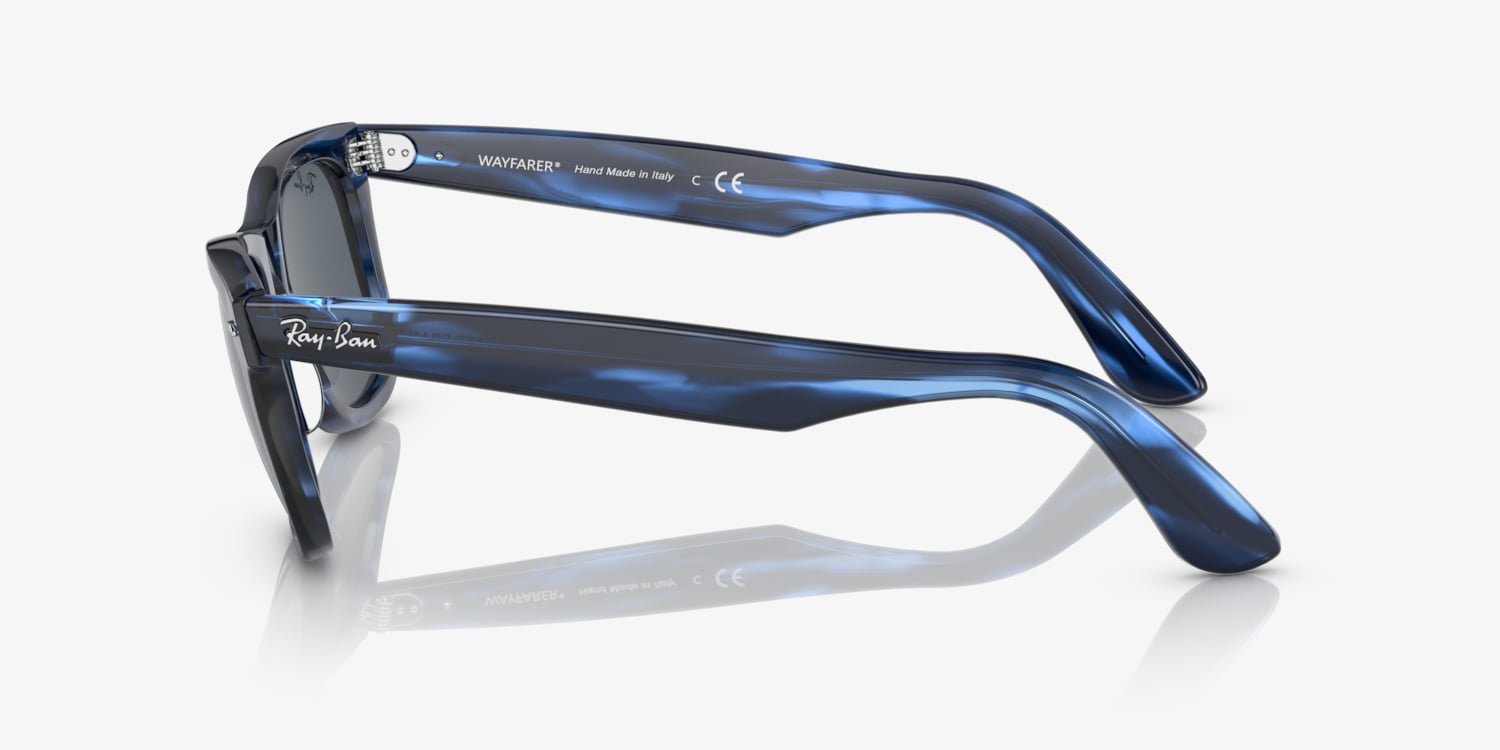 Ray-Ban WAYFARER サングラス ORB2140-F ブルーグレー Ray-Ban RB2140 Original Wayfarer Bio-Based Sunglasses | LensCrafters