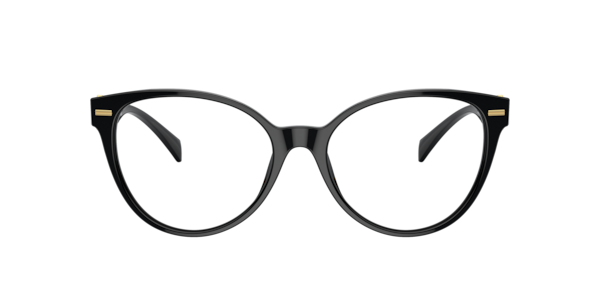 Versace VE3334GB1 Cat-eye Frame with Gold Hardware Eyeglasses — Black