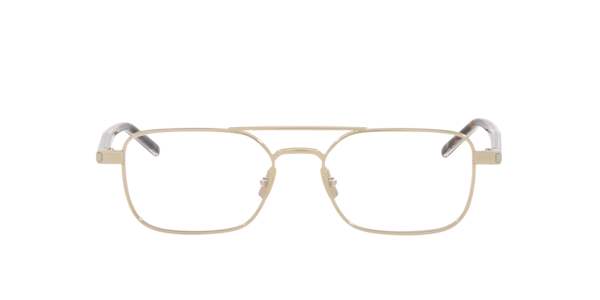 Saint Laurent SL 780 Asian Fit 002 Men's Glasses Gold Size 52 - Free Lenses - Blue Light Block Available