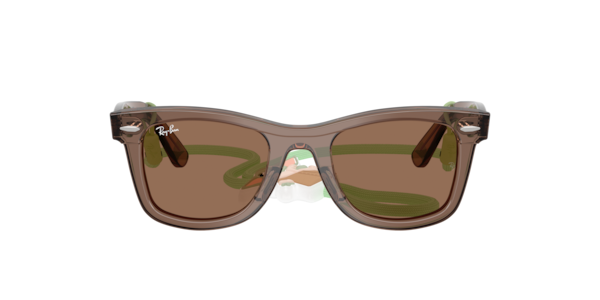 Ray-Ban Ray-Ban Star Wars™ – Grogu Mini Street Neat Sunglasses Transparent Brown Frame Brown Lenses 45-20