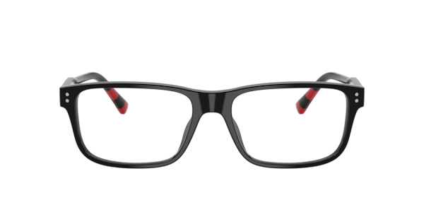 Polo Ralph Lauren Men's Rectangle Eyeglasses, PH2302U - Shiny Black