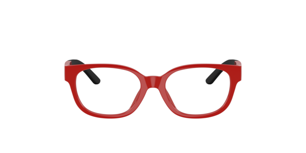 Polo Ralph Lauren Unisex Square Eyeglasses, PP8551U - Shiny Red