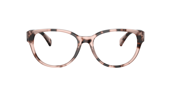 Ralph by Ralph Lauren Women's Oval Eyeglasses, RA7151 54 - Shiny Rose Havana
