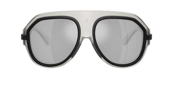 Moncler Unisex Fynder Sunglasses, ME8012U - Matte Transparent Gray