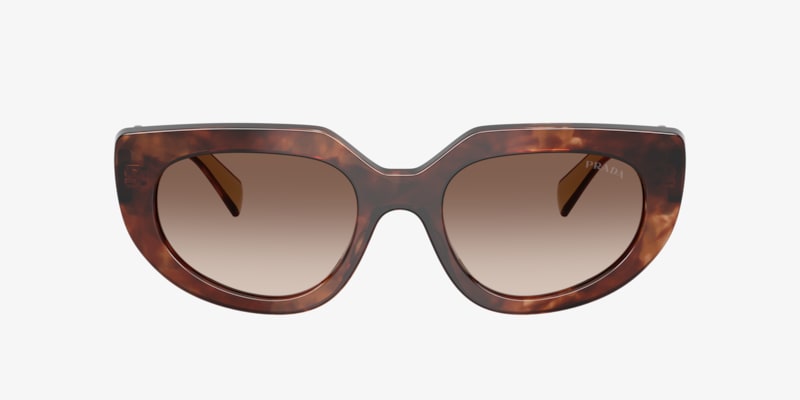 Prada PR19ZS Oversized Tortoiseshell Sunglasses with Brown Lenses Prada PR 19ZS M (55 - 17) with Brown lenses and Tortoise  main image 3