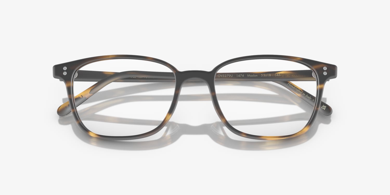 Oliver Peoples Maslon OV5279U Eyeglass Frames Italy Luxury Cocobolo 51 Oliver Peoples Maslon with Workman Grey frame | Oliver  main image 2
