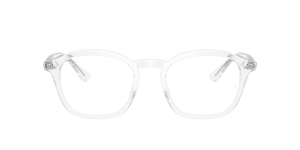 Ray-Ban Rb5451 Optics Eyeglasses Transparent Frame Clear Lenses Polarized 50-20
