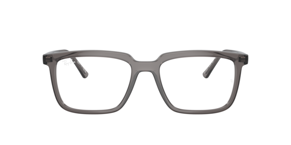 Ray-Ban Alain Optics Eyeglasses Opal Dark Grey Frame Clear Lenses Polarized 54-18