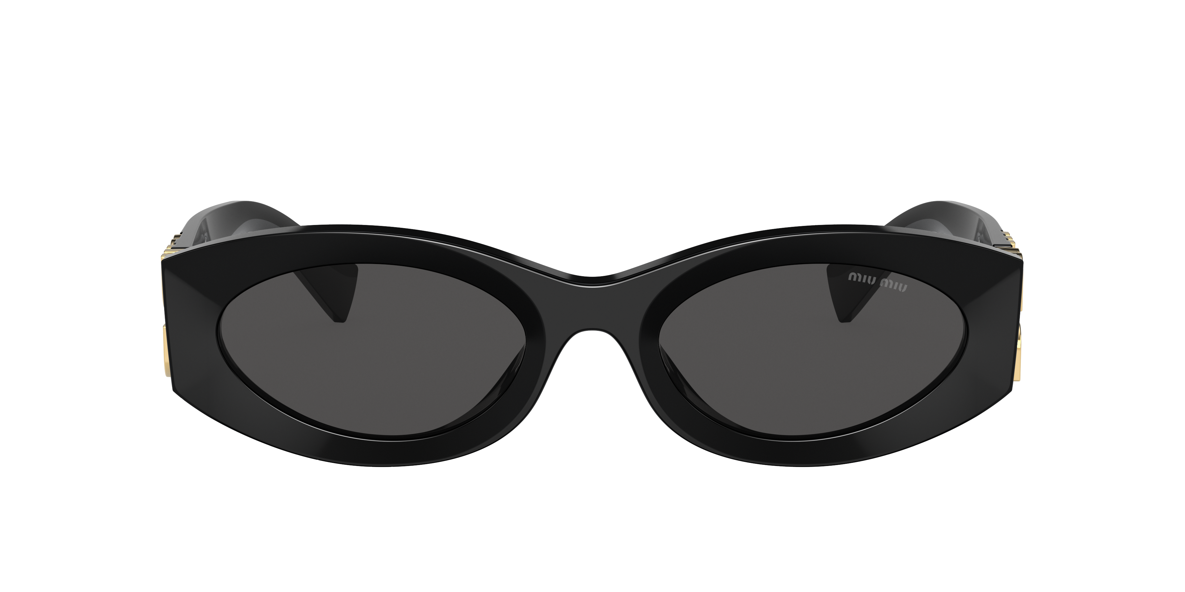 MIU MIU ロゴ サングラス ブラック SMU11W Miu Miu MU 11WS Sunglasses | LensCrafters