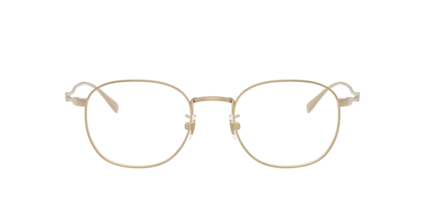 B by Brooks Brothers Men's Round Eyeglasses, BB1131TD - Gold