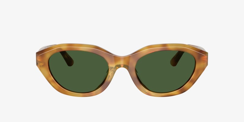 Ralph Lauren Tortoise Shell Cat-Eye Sunglasses - Dark Green Lenses Polo Ralph Lauren PH4151 Tortoise, Green Prescription  main image 3