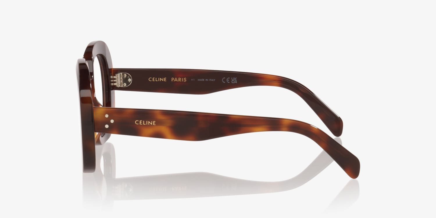 【美品・近年モデル】 CELINE フロッキープリント アーチロゴ 芸能人着用！ Celine Celine 3 Dots CL50162I Eyeglasses | LensCrafters