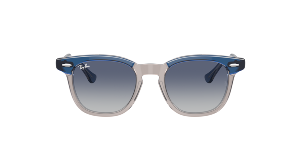 Ray-Ban Jr. RJ9098S Gradient Polarized Sunglasses for Kids - Polished Top Dark Blue/Brown/Light Gray/Gray/Blue Gradient