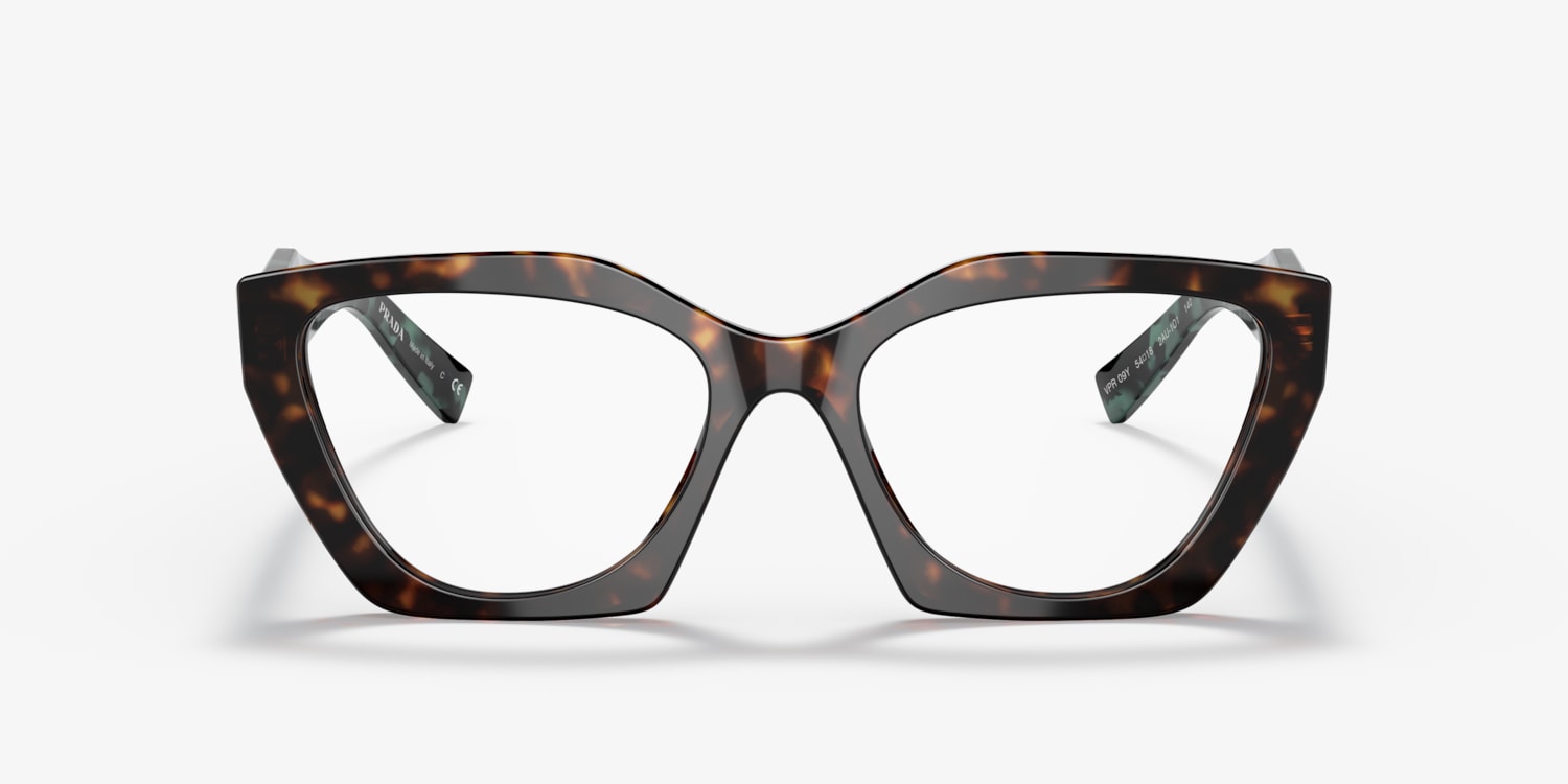 COA Prada Womens Tortoiseshell frames PR 19WV Prada Glasses 23A1O1 Mauve Tortoise - eye-oo.com main image 4