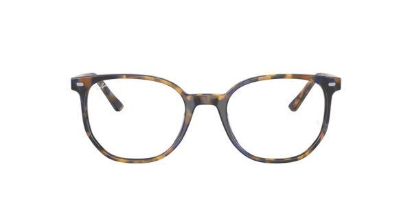 Ray-Ban Elliot Optics Eyeglasses Yellow & Blue Havana Frame Clear Lenses Polarized 50-19