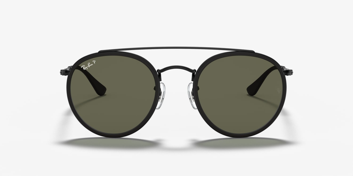 Summer Beach Vacation Vtg Esprit Round Double Bridge Sunglasses 50-21-133‎ Ray-Ban RB3647N Round Double Bridge Sunglasses | LensCrafters main image 2
