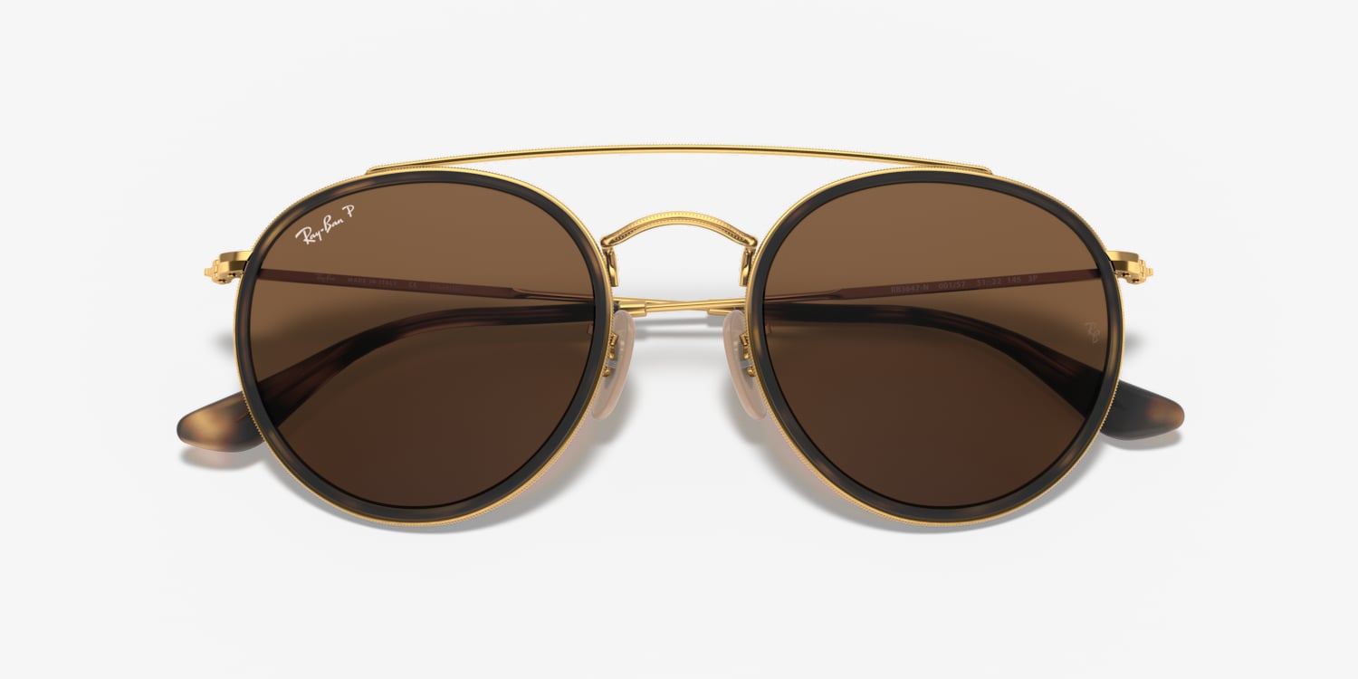 Ray-Ban RB3647N Round Double Bridge Sunglasses | LensCrafters
