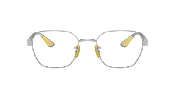 Ray-Ban Rb6594m Optics Scuderia Ferrari Collection Eyeglasses Grey Frame Clear Lenses Polarized 54-20