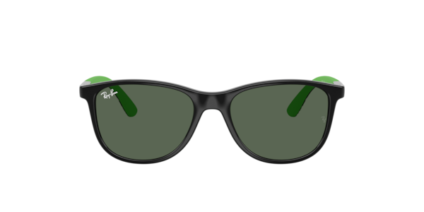 Ray-Ban Ray-Ban Disney - Toy Story Sun Kids Sunglasses Black & Rubber Green Frame Green Lenses 49-16