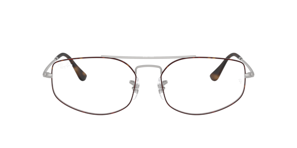Ray-Ban Explorer V Optics Eyeglasses Matte Silver Frame Clear Lenses Polarized 58-17