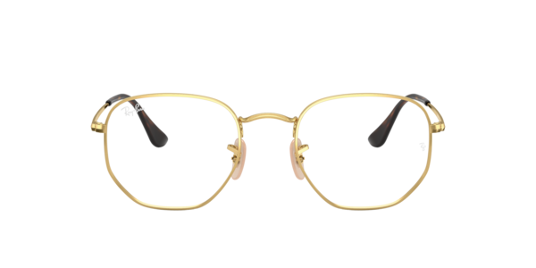 Ray-Ban RX6448 2500 Men's Glasses Gold Size 51 - Blue Light Block Available