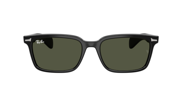Ray-Ban Brunel Sunglasses Black Frame Green Lenses 56-19