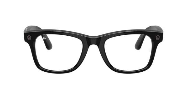Ray-Ban Unisex Ray-Ban Meta (Gen 3) Wayfarer - Frame color: Black, Lens color: Clear/Grey