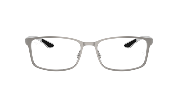 Ray-Ban RX8424 2502 Men's Glasses Gunmetal Size 55 - Blue Light Block Available