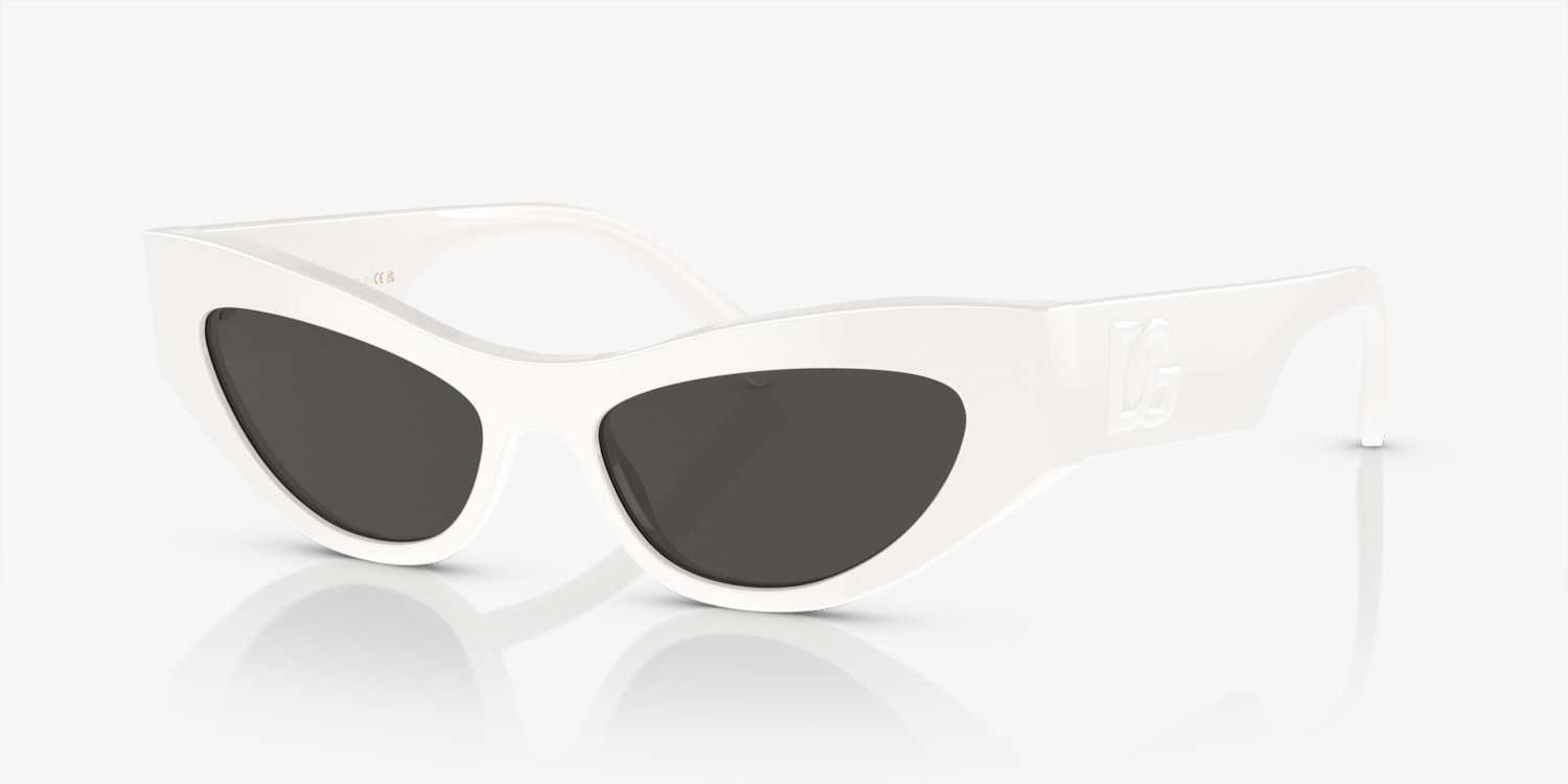 Dolce & Gabbana ホワイト サングラス Dolce & Gabbana DG4450 Sunglasses | LensCrafters