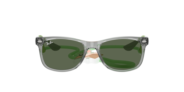 Ray-Ban Ray-Ban Star Wars™ – Grogu Mini New Wayfarer Sunglasses Grey Frame Green Lenses 47-15