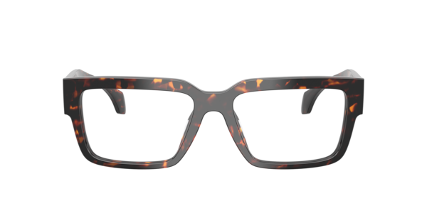 Versace Men's Rectangle Eyeglasses, VE3374U - Havana