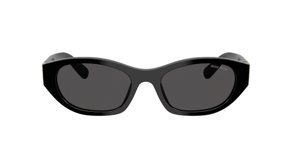 Miu Miu Woman Sunglass MU A03S -  Frame color: Black, Lens color: Dark Grey