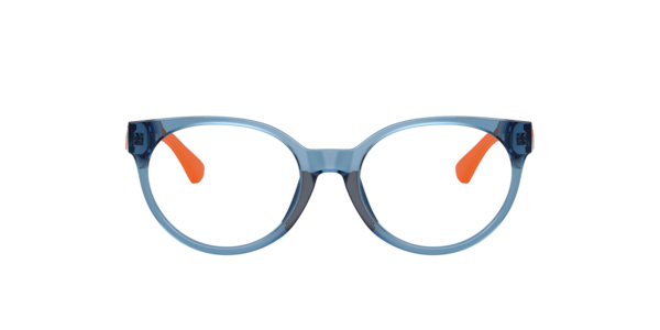 Polo Ralph Lauren Child Eyeglasses, PP8554U - Shiny Transparent Blue