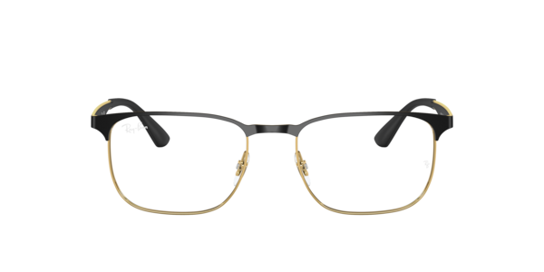 Ray-Ban Rb6363 Optics Eyeglasses Gold Frame Clear Lenses Polarized 54-18