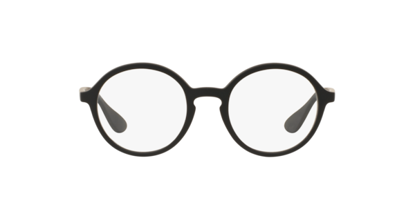 Ray-Ban Rb7075 Eyeglasses Black Frame Clear Lenses Polarized 49-20