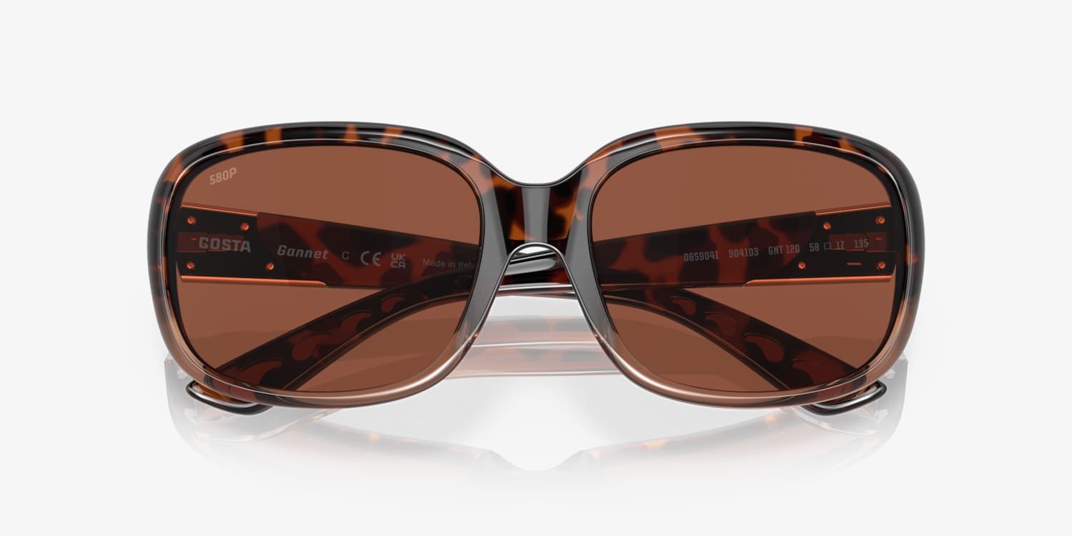 Costa Del Mar Gannet Sunglasses Shiny 06S9041-0658 58-17-135 Rose Gold Costa Del Mar Gannet Sunglasses | Free Shipping at Academy main image 2
