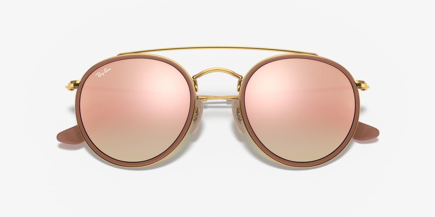 レイバン　サングラス　ROUND DOUBLE BRIDGE RB3647N Ray-Ban RB3647N Round Double Bridge Sunglasses | LensCrafters