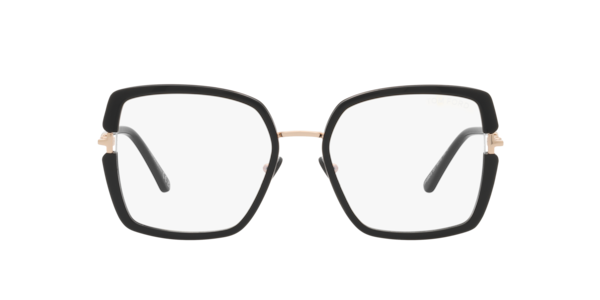 Tom Ford FT5985-B 001 Blue-Light Block Women’s Glasses Black Size 55 - Free Lenses - Blue Light Block Available